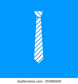 Simple icon tie. Flat design style eps 10