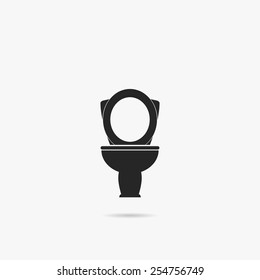 Simple icon toilet.