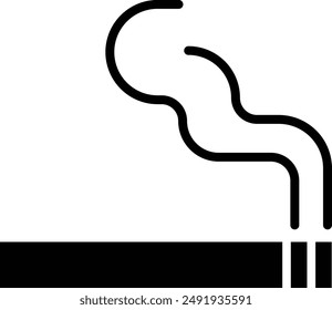 Simple icon of traditional cigarettes