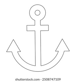 Icono simple de la línea de Vector relacionada con el viaje por mar. Puerto, crucero, faro y más. Trazo Editable.  Ilustración vectorial de estilo plano Eps 10. 