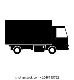 Simple icon. Truck. Goods delivery.