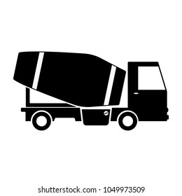 Simple icon. Truck. Goods delivery.