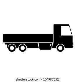 Simple icon. Truck. Goods delivery.
