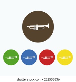 Simple icon Trumpet.