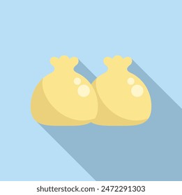 Simple icon of two bags, useful for showcasing baking ingredients