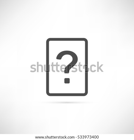 Simple icon unknown file. New nameless document outline symbol. Simple User interface element. Creative UI item. EPS10 vector.