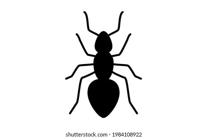 Simple icon of unpleasant pests, ants