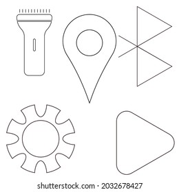 icono sencillo para el diseño de afiches, sitio web o logotipo