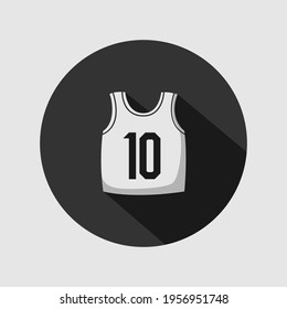 Simple icon vector of Basketball Jersey