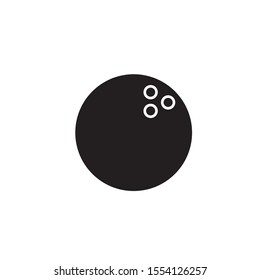 Simple icon vector, bowling ball shape