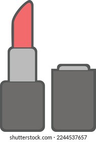 Simple icon vector for daily hobby. lipstick