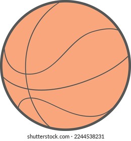 Simple icon vector for daily hobby. basketball