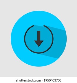 Simple icon vector of Download Sign