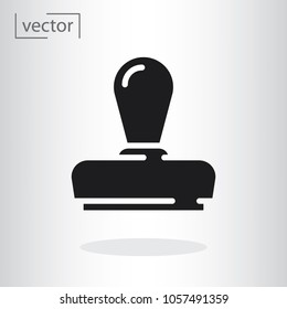 simple icon vector - flat design, illustration of Stamp icon