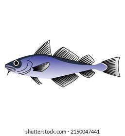 Simple icon vector illustration of salmon fish symbol