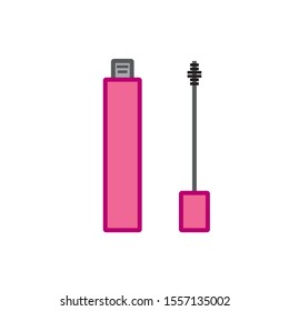 Simple icon vector, mascara for eyelashes