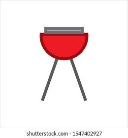 simple icon vector with metal barbecue shape