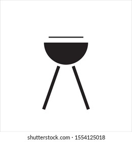 simple icon vector with metal barbecue shape