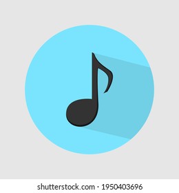 Simple icon vector of Music Sign