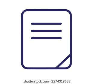 Simple icon vector ,paper icon illustration