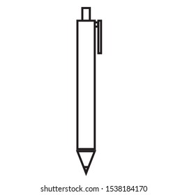 simple icon vector, pen shaped