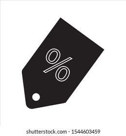 Simple icon vector, with sale tag form