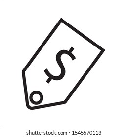 Simple icon vector, with sale tag form