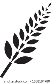 simple icon vector, with a spike shape of cereal