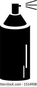 simple icon vector spray black