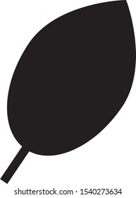 simple icon vector with tree leaf shape