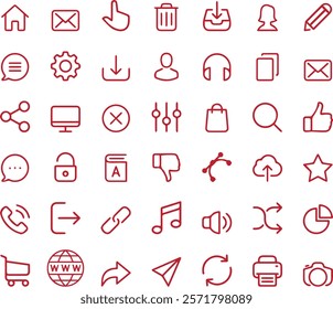 Simple Icon, Vectors phone set 