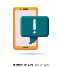 Simple icon of Warnings Related Vector 3d Icons. Contains such Icons as Alert, Exclamation Mark, Warning Sign and more.