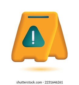 Icono simple de Iconos 3d del vector relacionado de advertencias. Contiene iconos como Alerta, Marca de exclamación, Signo de advertencia y más.