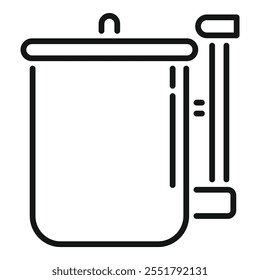 Simple icon of a water cooler dispensing refreshing and cold water