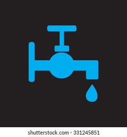 A simple icon Water tap. faucet icon.