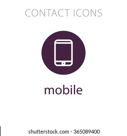 Simple Icon for Website Flowcharts: mobile