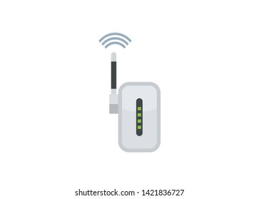 simple icon of a wifi repeater/router