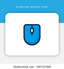 Simple icon of Wireless Mouse Related Vector Line. EPS 10