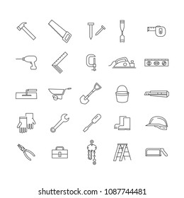 simple icon working tools, vector