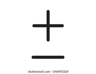 einfaches Symbol mehr oder Lee. Illustrator EPS10