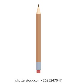 Imagem simples e icônica de um lápis de madeira afiado, pronto para escrever ou desenhar