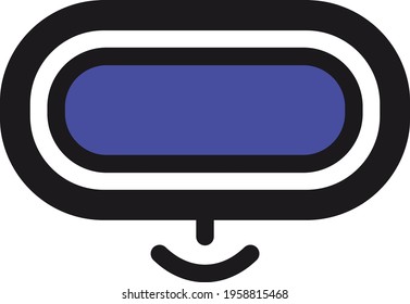Simple and Iconic Virtual Reality Logo, Gamer, or Streamer