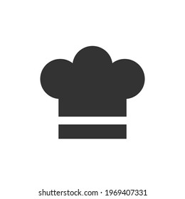 Simple icons of cooking and kitchen utensils such as spoons, glasses, plates, forks, knives, bottles, chef hats, toasters and serving plates