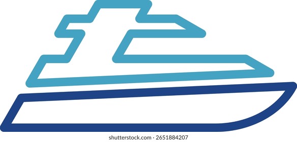 Simple icons of cruise ships, travel agents, ferries or focused on holiday cruises allow passengers to visit multiple destinations in one trip.