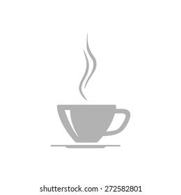 Simple icons cup of hot drink.