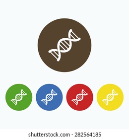 Simple icons DNA.