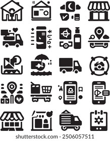 Simple icons EPS images ,Vector art icon packs.