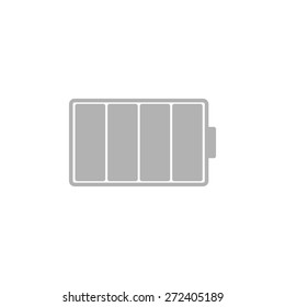 Simple icons fully charged battery.