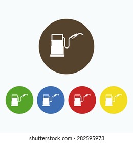 Simple icons gas station.