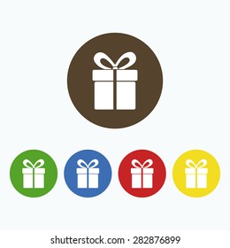 Simple icons Gift box.